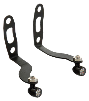 Intermitentes Rick's Mounted instalados en el control del manillar de una Harley-Davidson Sportster S