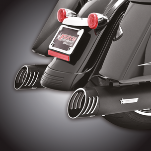 Escape Racing True Dual instalado en motocicleta Harley-Davidson