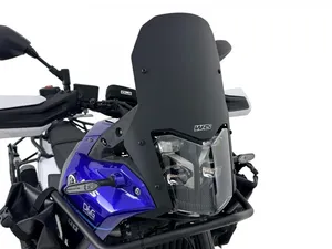 Cúpula enduro negra para motocicleta vista frontal