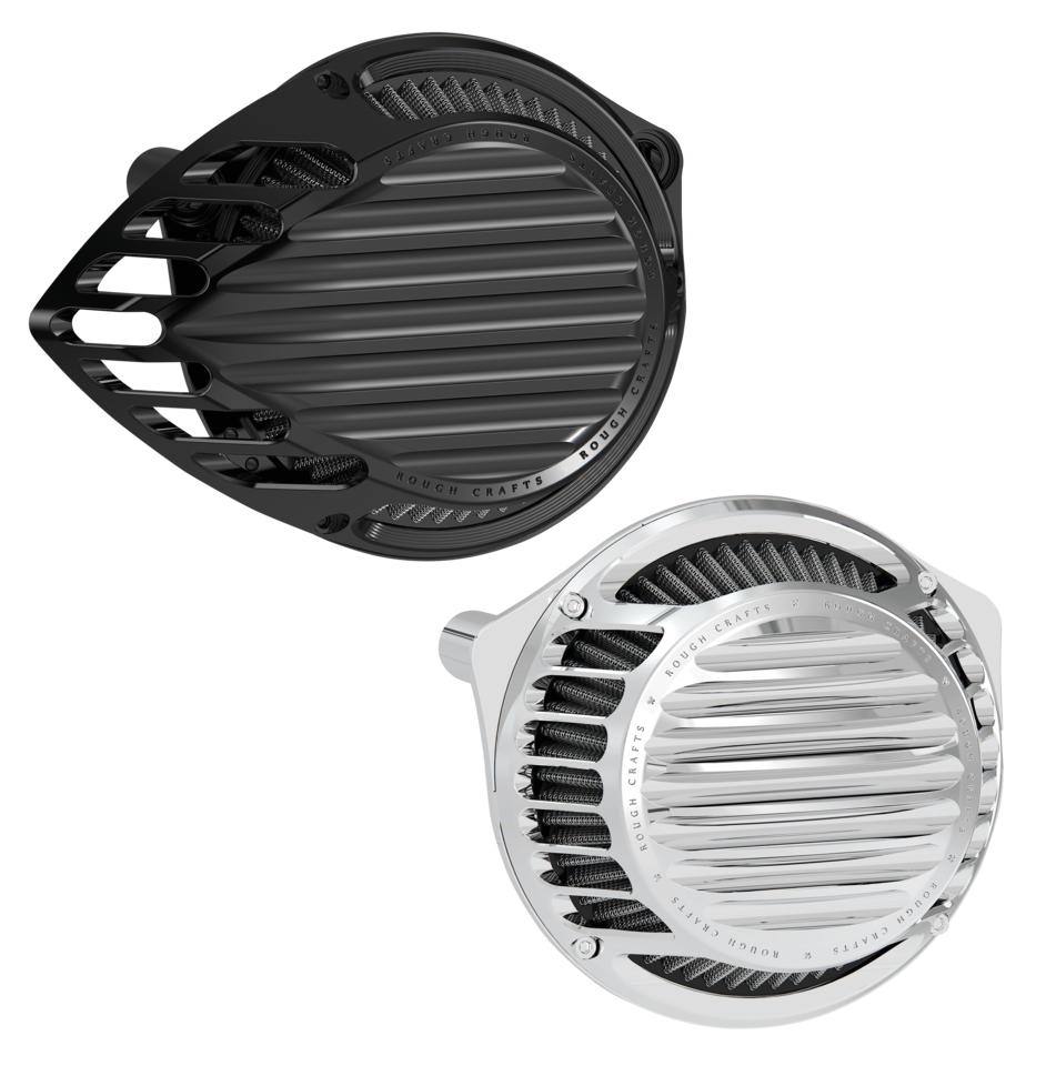Filtro de aire Arlen Ness Rough Crafts de alto flujo para motocicletas
