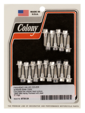 Juego de tornillos para tapa de válvula de motor Panhead Big Twin