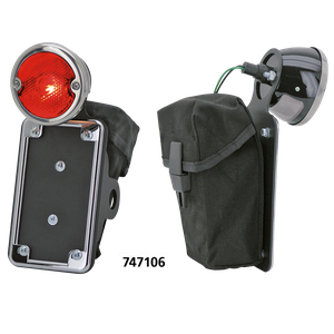 Piloto trasero LED negro No School Choppers para moto custom