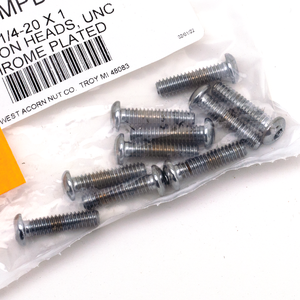 Surtido de tornillos Allen botón con acabado cromado brillante