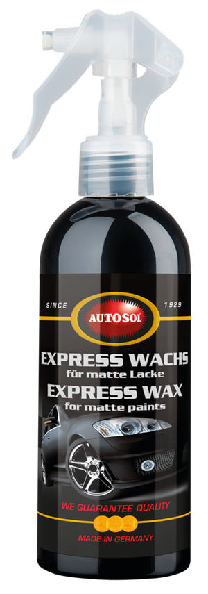 Frasco de cera Autosol Express para pintura mate de motocicletas