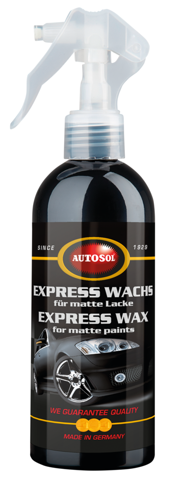 Frasco de cera Autosol Express para pintura mate de motocicletas