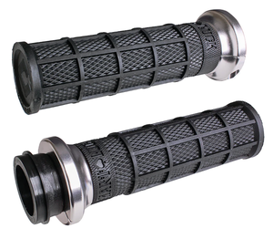 Puños deslizantes ODI Hart-Luck Lock-On Signature con textura Full-Waffle