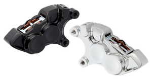 Pinzas de freno Arlen Ness Super Stopper negras para motocicleta