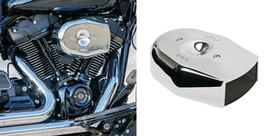Filtro de aire S&S Stealth Tribute negro mate para motocicleta