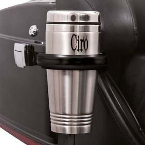 Portavasos Ciro negro para motocicleta