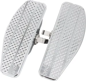 Par de mini placas de apoyo metálicas para motocicleta Harley-Davidson