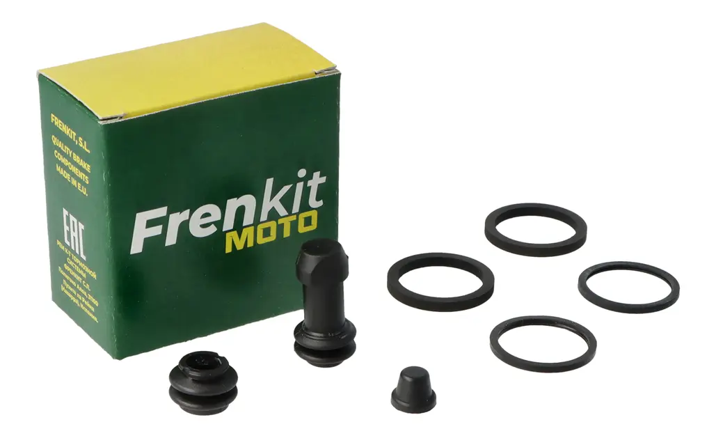 Kit de reparación de pinza de freno con componentes internos visibles