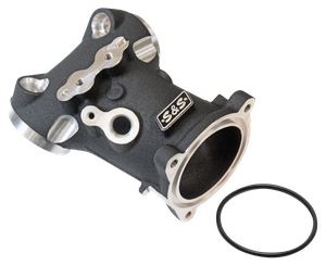 Colector de escape modificado S&S cromado para motor Milwaukee Eight