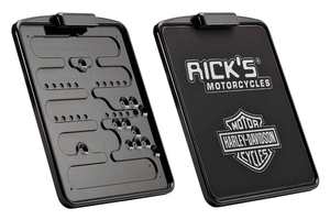 Base de placa matrícula de aluminio Rick's para motocicleta