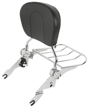 Kit de portaequipajes trasero con barra de respaldo reclinable desmontable para motocicleta