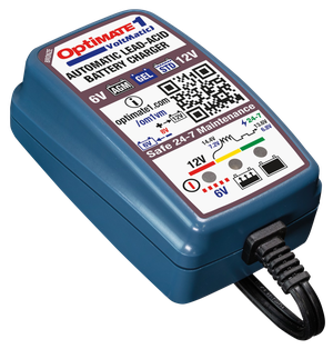 Cargador de batería Optimate 1 Voltmatic para 6 y 12 voltios
