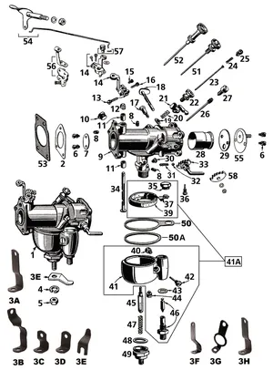 Par de carburadores Linkert Serie M para motocicletas Harley-Davidson clásicas