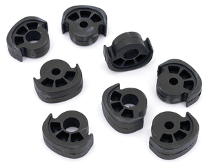 Reposapiés Iso 16 negro con superficie antideslizante para motocicleta