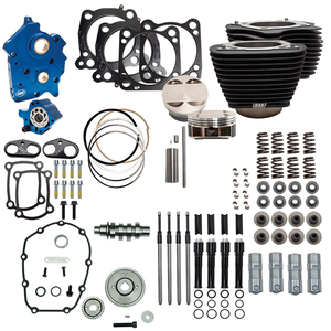 Kit de admisión y escape S&S Power Pack para motor Milwaukee Eight de Harley-Davidson
