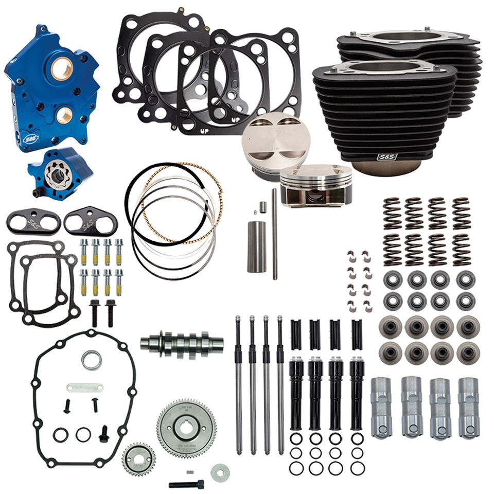 Kit de admisión y escape S&S Power Pack para motor Milwaukee Eight de Harley-Davidson