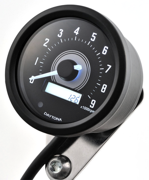 Velocímetro y tacómetro Daytona Velona de 60mm con esfera analógica