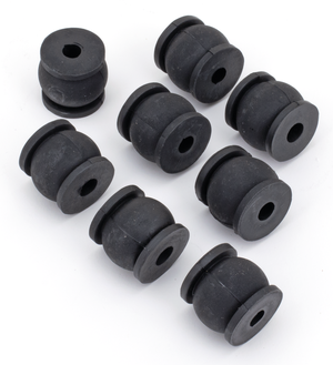 Par de plataformas traseras negras para motocicleta Harley-Davidson Big Twin