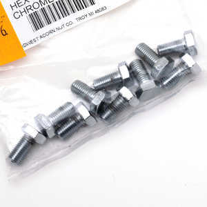 Surtido de tornillos Allen con cabeza hexagonal e acabado cromado brillante