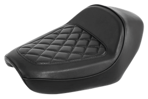 Asiento individual negro estilo Taper Tail de la marca C.C. Rider para motocicleta Sportster