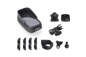 Soporte universal para móvil y GPS con base de montaje para casco
