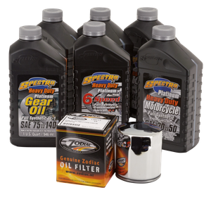 Kit de servicio y cambio de aceite con filtros y juntas para motocicleta