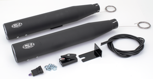 Tubos de escape ajustables MCJ cromados para Harley-Davidson Twin Cam Softail