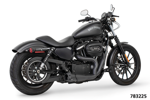 Silencioso escape corto tipo Shorty 2-into-1 para motocicleta
