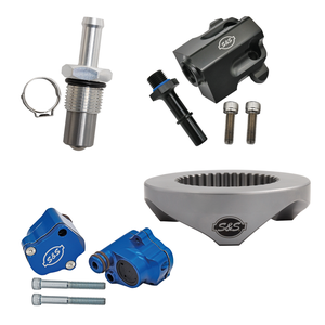 Paquetes de protección S&S instalados en motor Milwaukee Eight