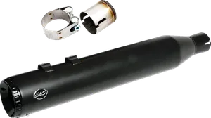 Kit de conversión de escape Swindler 2 en 1 instalado en motocicleta