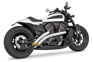 Radio Radical Freedom Performance instalada en manillar de Harley-Davidson Sportster S