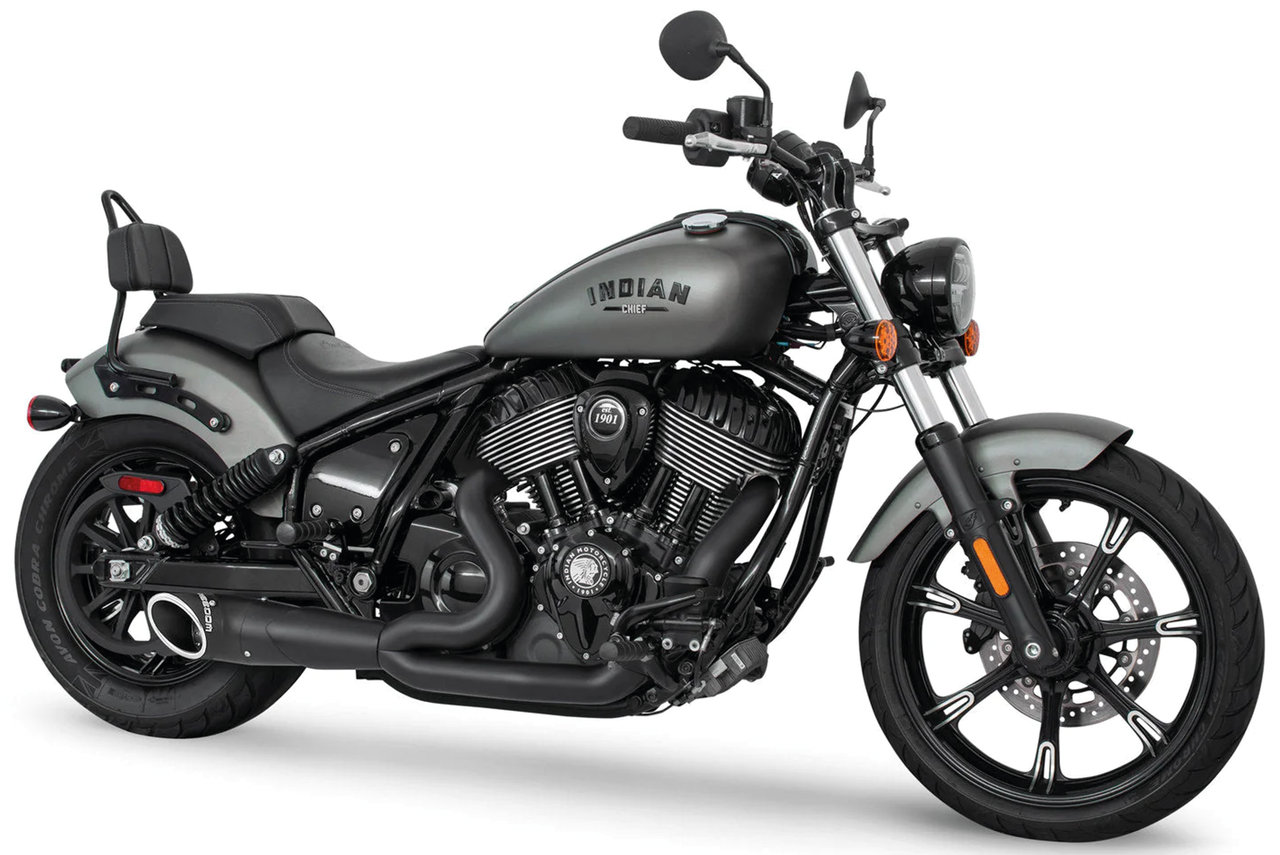 Escape corto tipo slash cut 2 en 1 para Indian PowerPlus y Thunderstroke