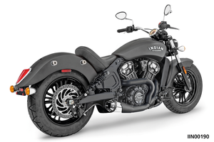 Escape Shorty 2-1 instalado en Indian Scout