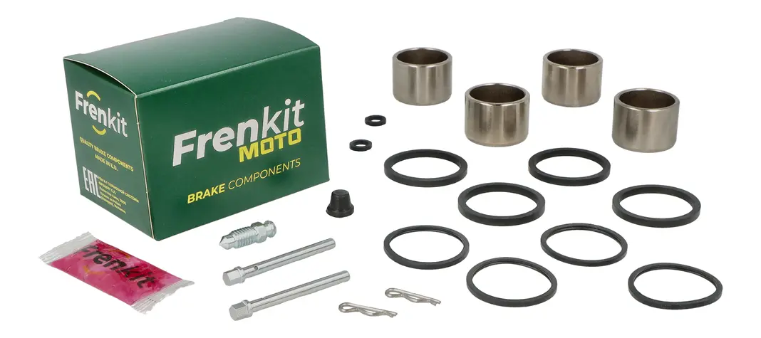 Superkit de reparación de pinza de freno modelo 58 con componentes internos visibles