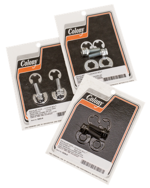 Brida de escape Colony para motor Shovelhead de Harley-Davidson
