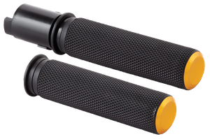 Puños de manillar Arlen Ness Knurled Fusion con textura acanalada