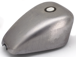 Depósito de gasolina negro estilo King para motocicleta Harley-Davidson Sportster con soportes de goma