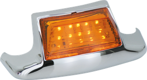 Punteras luminosas LED negras para motocicleta