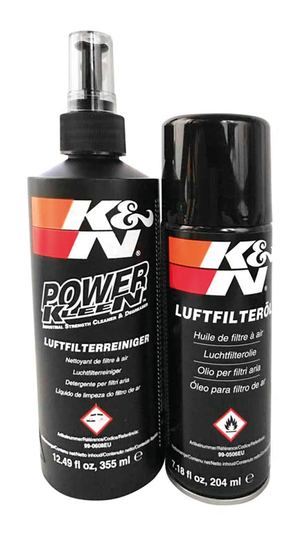Kit de mantenimiento para filtros de aire K&N con aceite y cepillo