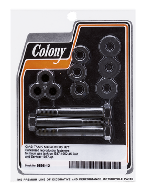 Kit de montaje para depósito de gasolina estilo colonia para motor de 45ci