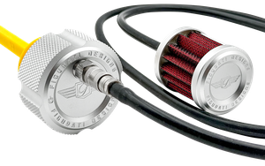 Varilla medidora nivel aceite ventilada Figurati Designs para motor Milwaukee Eight