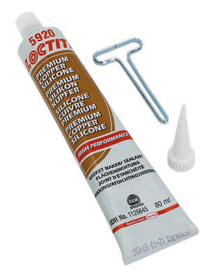 Tubo de silicona Loctite SI 5920 Ultra Copper RTV para juntas de alta temperatura