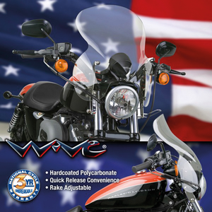 Parabrisas National Cycle Wave Switchblade instalado en motocicleta