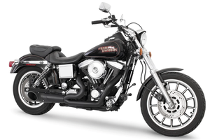 Escape corto Shorty 2-En-1 estilo custom para motocicleta