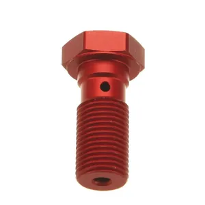 Tornillo banjo metálico para latiguillo de freno o embrague de motocicleta