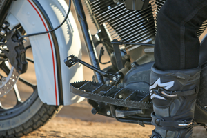 Par de plataformas Burly estilo motocross para motocicleta