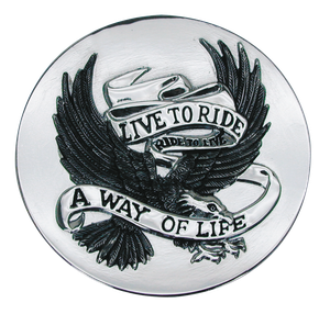 Emblemas adhesivos con la frase Live to Ride para personalizar motocicleta
